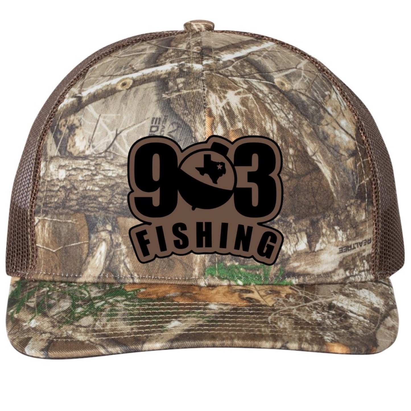903 Fishing Leather Patch Richardson 112 Trucker Cap