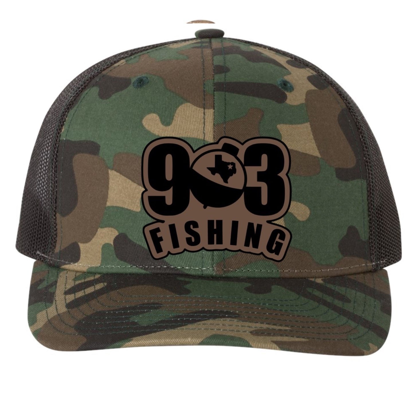 903 Fishing Leather Patch Richardson 112 Trucker Cap