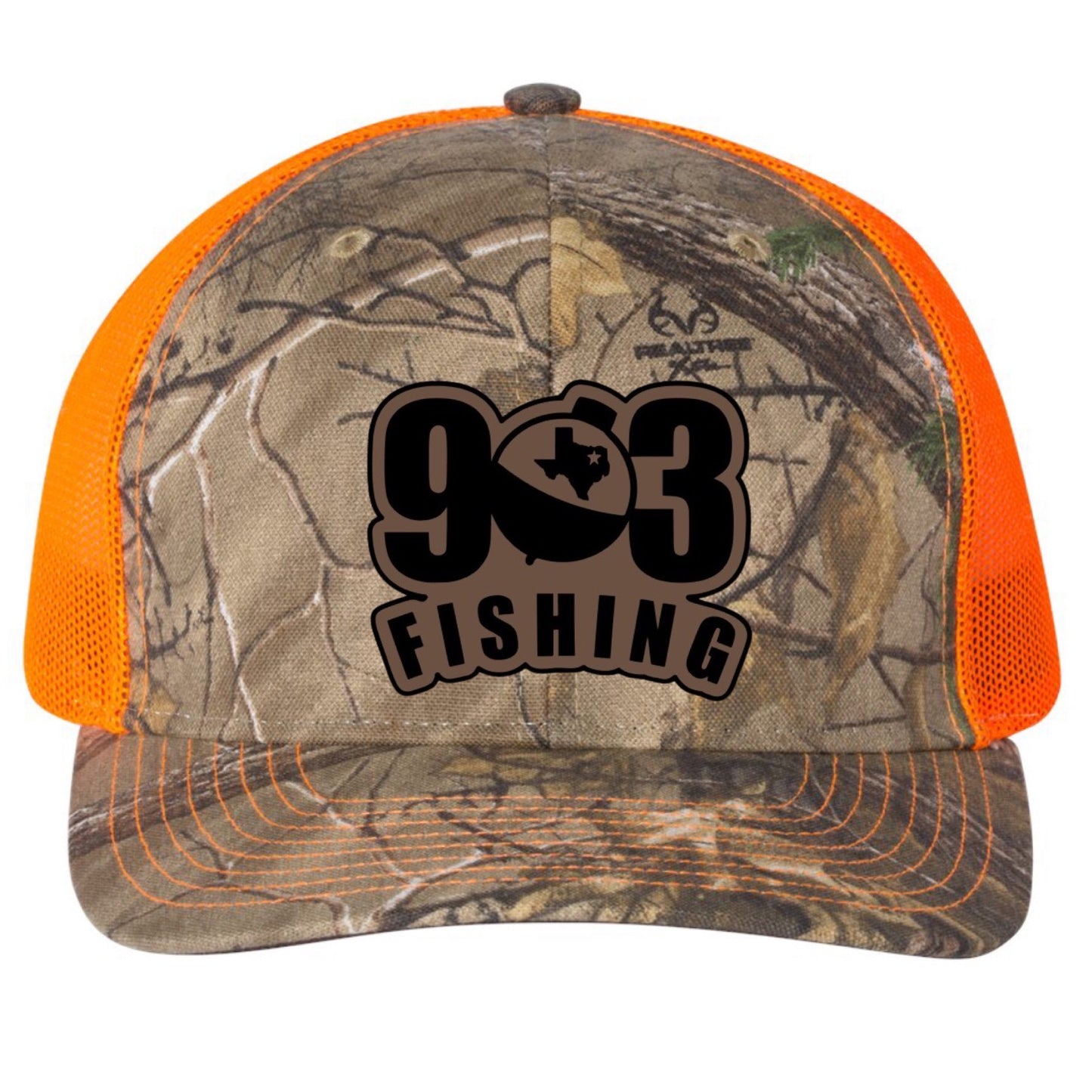 903 Fishing Leather Patch Richardson 112 Trucker Cap