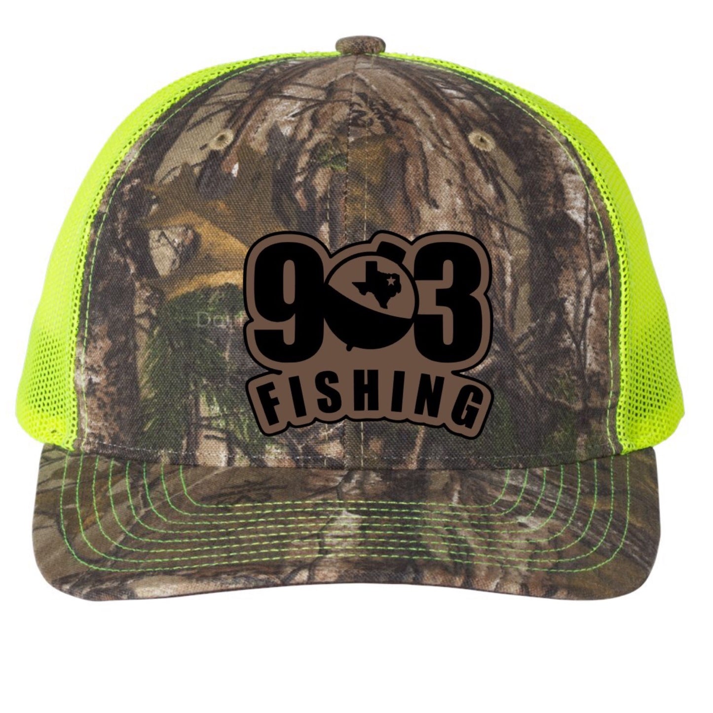 903 Fishing Leather Patch Richardson 112 Trucker Cap