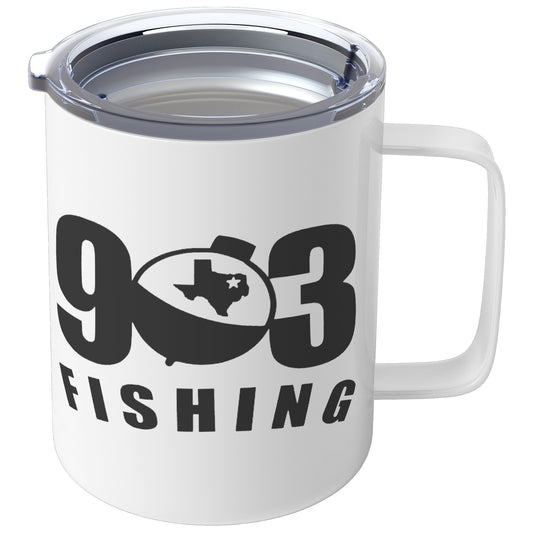 903 Fishing 10oz Insulated Coffee Mug With Handle